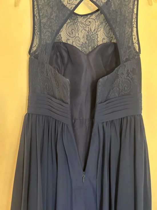 JJs House Navy Lace Bodice Midi Fit & Flare Dress Wedding Guest, Bridesmaid ,Mom - Picture 10 of 16